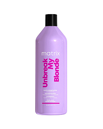 Matrix Total Results Unbreak My Blonde Conditioner - Укрепляющий кондиционер с лимонной кислотой для осветленных волос 1000 мл - hairs-russia.ru